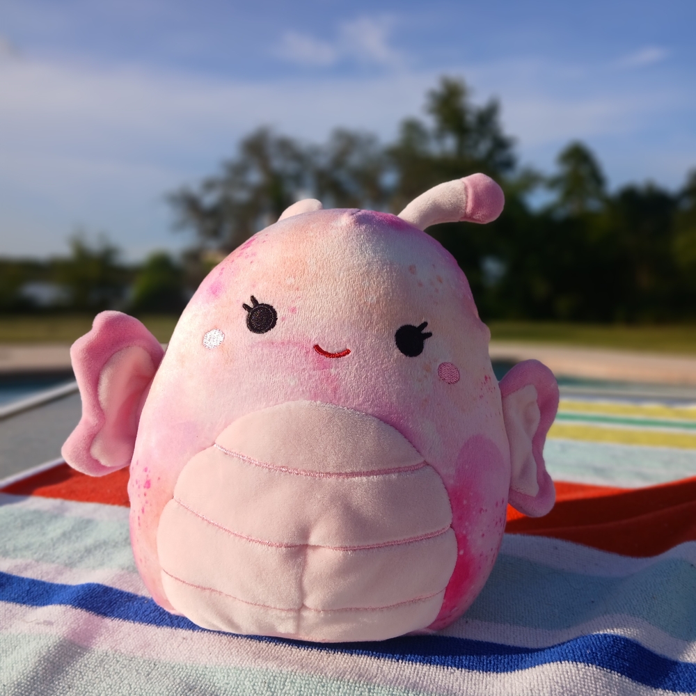 Squishmallows Pink Plush with Antennae